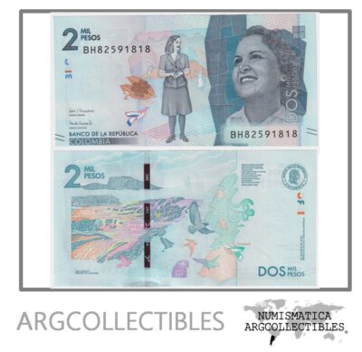 Colombia Billete 2.000 Pesos 2020 P-458 UNC