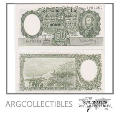 Argentina Billete 50 Pesos P-271d / BOT-2016 AU 1965 Serie C