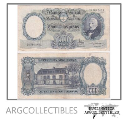 Argentina Billete 500 Pesos P-278a/BOT-2120 VF 1966 Serie A
