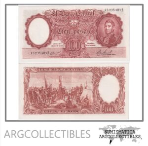Argentina Billete 100 Pesos P-272c/BOT-2078 AU 1967 Serie E