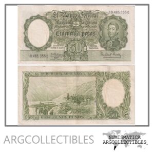 Argentina Billete 50 Pesos P-271c / BOT-2014 VF+ 1964 Serie C