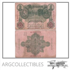 Alemania Billete 50 Marcos 1910 P-41 F+