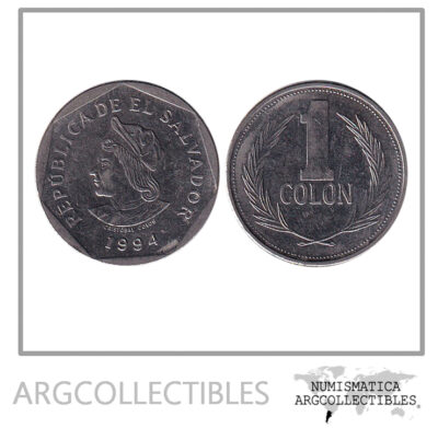 El Salvador Moneda 1 Colon 1994 Acero KM-156b UNC