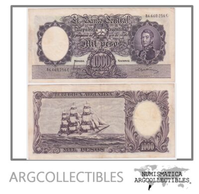 Argentina Billete 1.000 Pesos 1966 P-279a/BOT-2163 VF Serie C