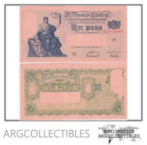 Argentina Billete 1 Peso 1951 P-257/BOT-1841 UNC Serie N