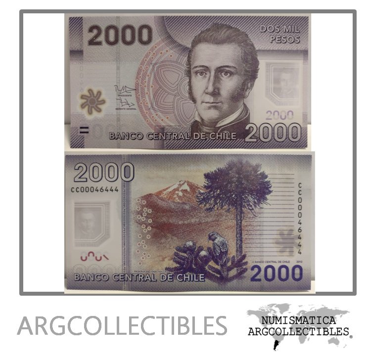 Chile Billete 2.000 Pesos 2012 P-162 UNC (Polimero)