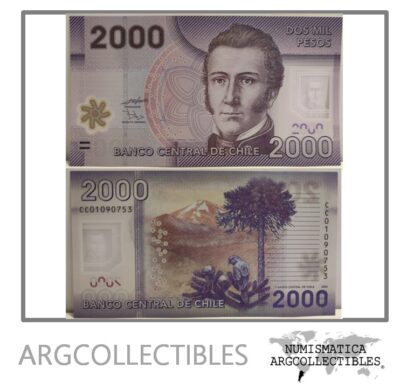 Chile Billete 2.000 Pesos 2009 P-162 UNC (Polimero)