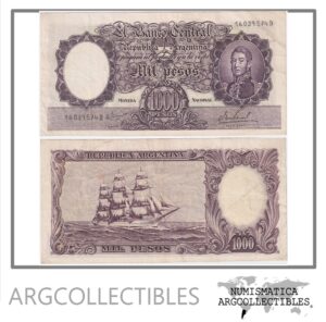 Argentina Billete 1.000 Pesos 1967 P-279b/BOT-2166 VF+ Serie D