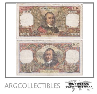 Francia Billete 100 Francos 1976 P-149 VF (Cornielle)