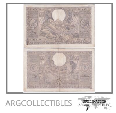 Belgica Billete 100 Francos 1937 P-107 VF