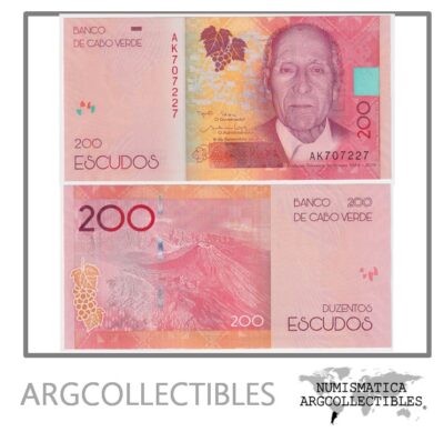 Cabo Verde Billete 200 Escudos 2019 P-76 UNC