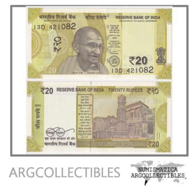 India Billete 20 Rupias 2021 P-110 UNC
