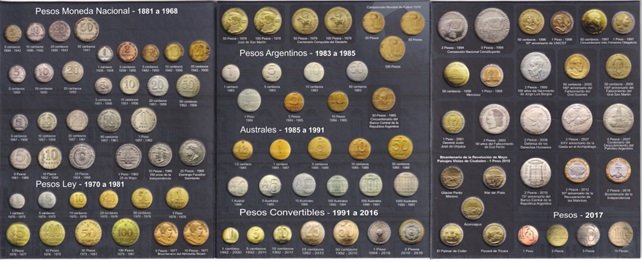 Album Vacio De Monedas de la Republica Argentina 1881-2017 - Imagen 2