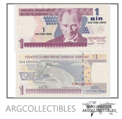 Turquia Billete 1 Lira 2005 P-216 UNC