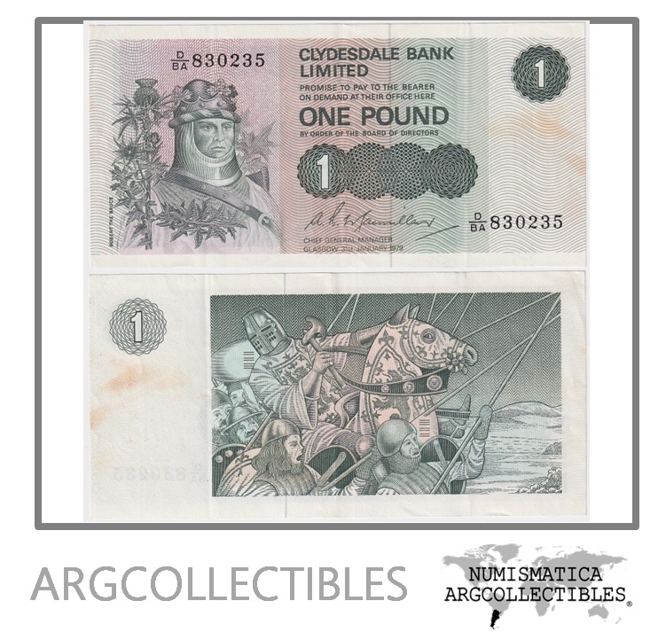 Escocia Billete 1 Pound 1979 P-204c XF-