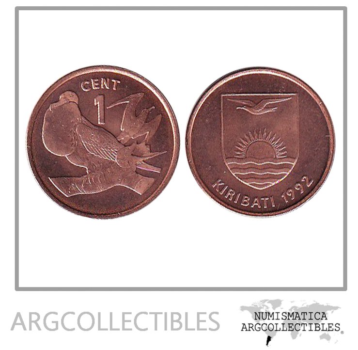 Kiribati Moneda 1 Centavos 1992 Bronce KM-1a UNC