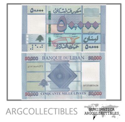 Libano Billete 50.000 Libras 2019 P-94 UNC