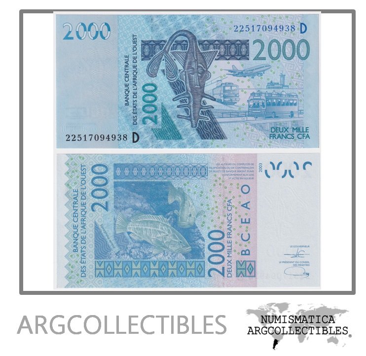 Mali Billete 2.000 Francos 2022 P-416d UNC