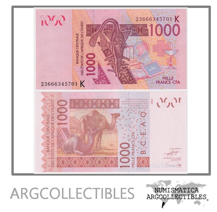 Senegal Billete 1.000 Francos 2023 P-715k UNC