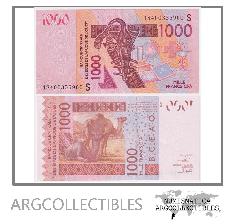 Guinea Bissau Billete 1.000 Francos 2018 P-915s UNC