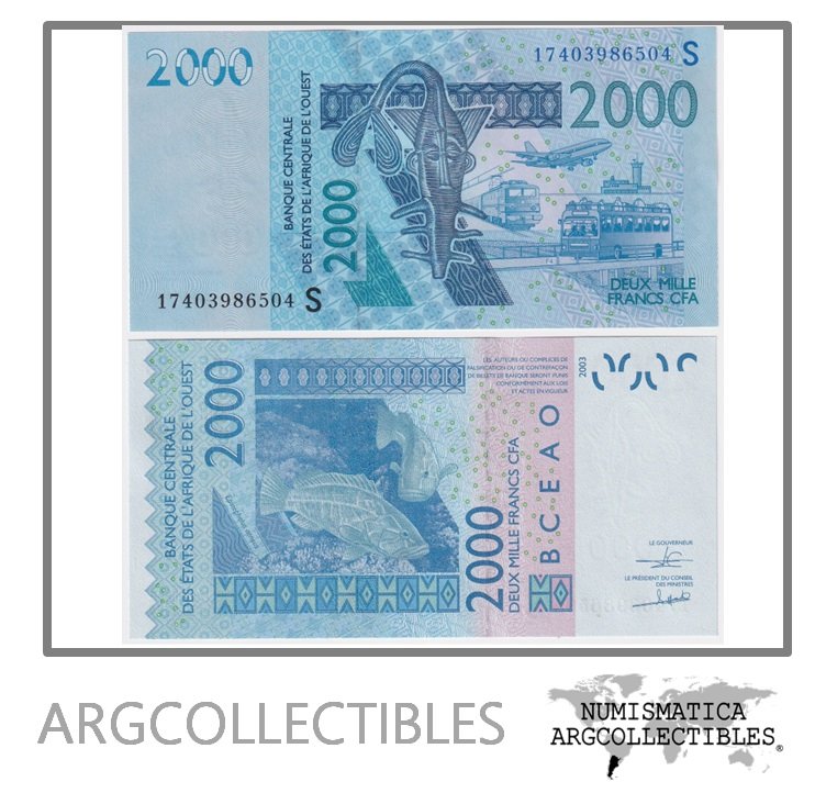 Guinea Bissau Billete 2.000 Francos 2017 P-916s UNC