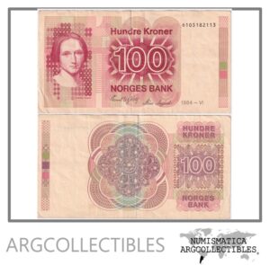 Noruega Billete 100 Kroner 1984 P-43 VF