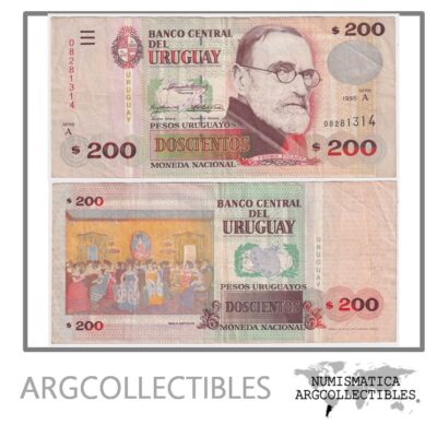 Uruguay Billete 200 Pesos 1995 P-77 VF+