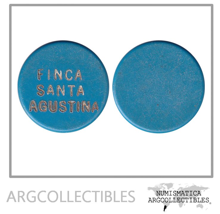 Guatemala Ficha Token Azul Finca Santa Agustina