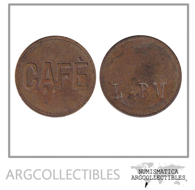Costa Rica Ficha Token Cafe (LBM) Bronce Heredia y San Jose
