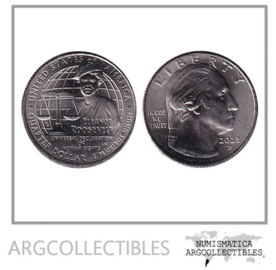 USA Moneda 1/4 Dolar 2023 P Niquel Eleanor Roosevelt UNC