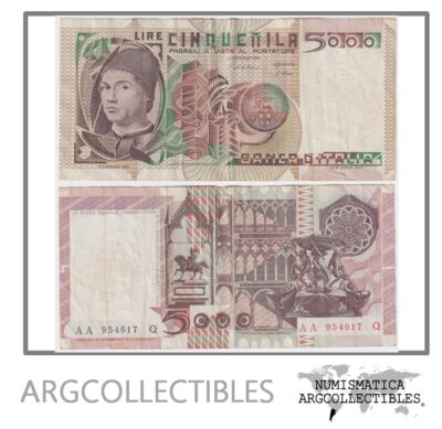 Italia Billete 5.000 Liras 1979 P-105a VF-