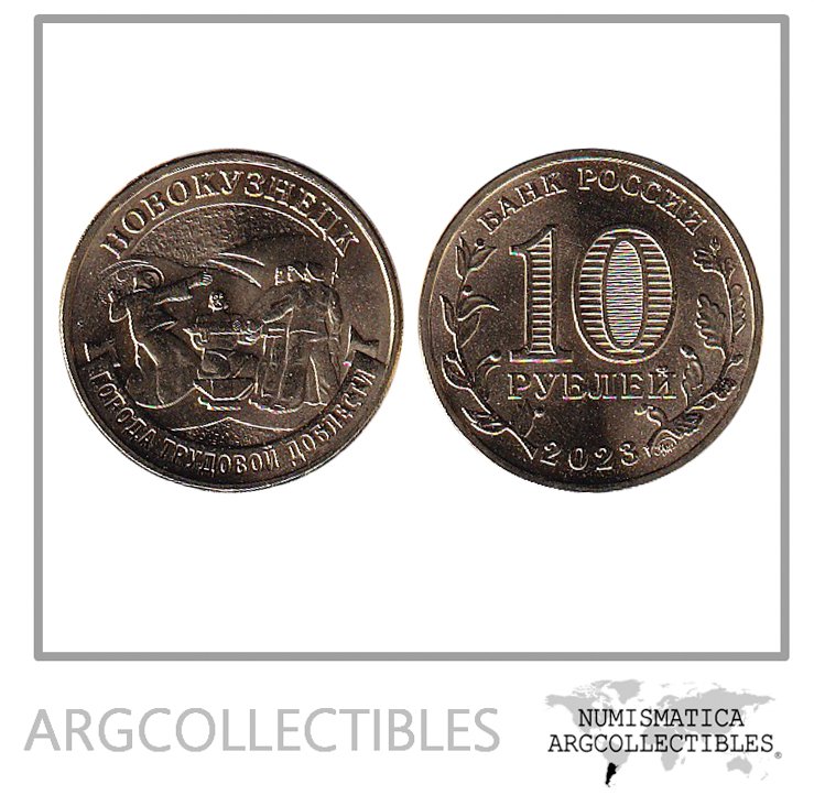 Rusia Moneda 10 Rublos 2023 Laton Novosibirsk UNC