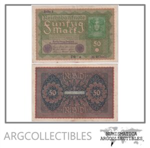 Alemania Billete 50 Marcos 1919 P-66 VF+ (Reihe 1)