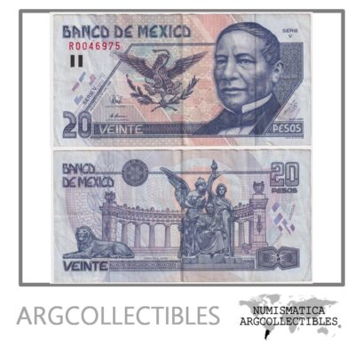 Mexico Billete 20 Pesos 1996 P-106b VF+