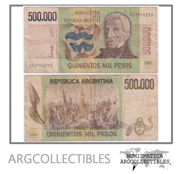 Argentina Billete 500.000 Pesos 1981 P-309/BOT-2508 VF- Serie A