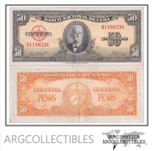 Cuba Billete 50 Pesos 1958 P-81b XF