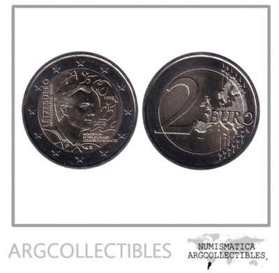 Luxemburgo Moneda 2 Euros 2023 Bimetalica 25 Aniv Henri Miembro Comite Olimpico UNC