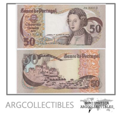 Portugal Billete 50 Escudos 1968 P-174b UNC