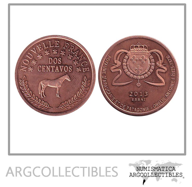 Araucania y Patagonia Moneda 2 Centavos 2013 Cobre Argentina UNC