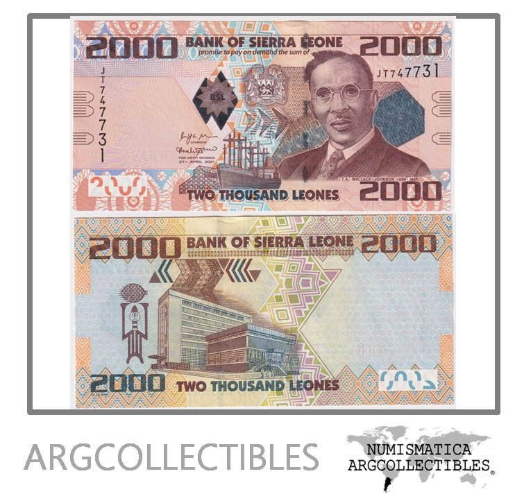 Sierra Leona Billete 2.000 Leones 2021 P-31 UNC