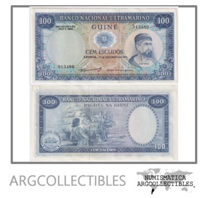 Guinea Portuguesa Billete 100 Escudos 1971 P-45 AU