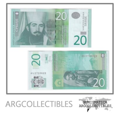 Serbia Billete 20 Dinara 2013 P-55b UNC