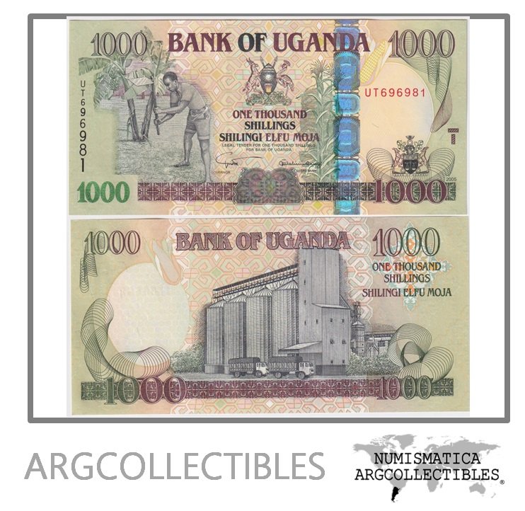 Uganda Billete 1.000 Shilling 2005 P-43a UNC