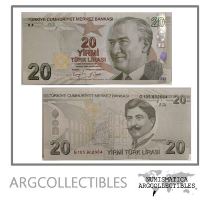 Turquia Billete 20 Liras 2009 P-224 UNC