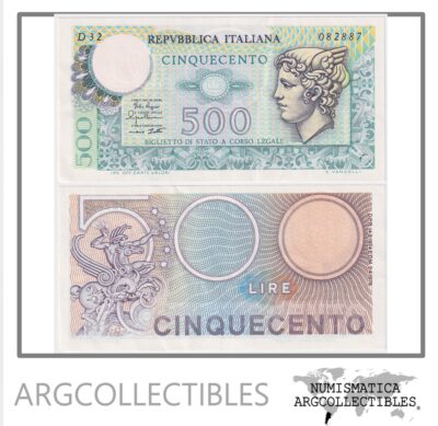 Italia Billete 500 Liras 1979 P-94 AU