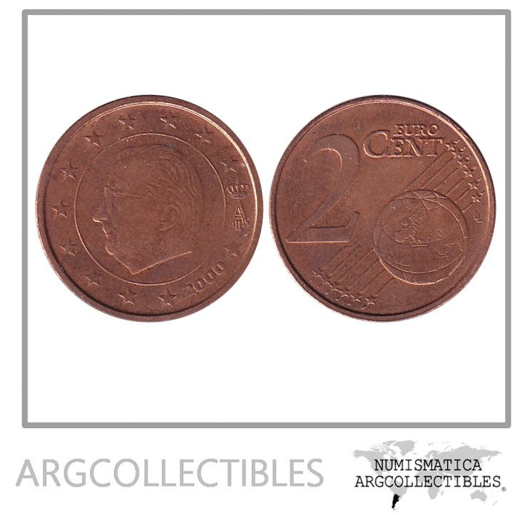 Belgica Moneda 2 Centavos 2000 Acero KM-225 UNC