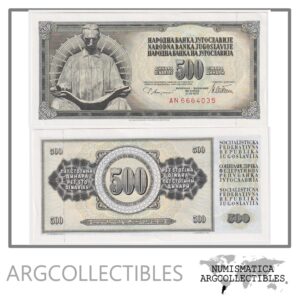 Yugoslavia Billete 500 Dinara 1978 P-91a UNC