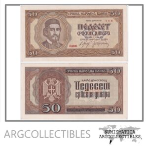 Serbia Billete 50 Dinara 1942 P-29 UNC