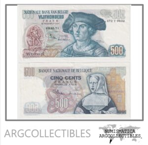 Belgica Billete 500 Francos 1971 P-135b XF
