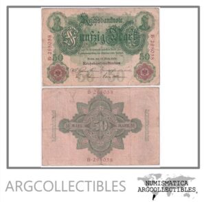 Alemania Billete 50 Marcos 1906 P-26 F+